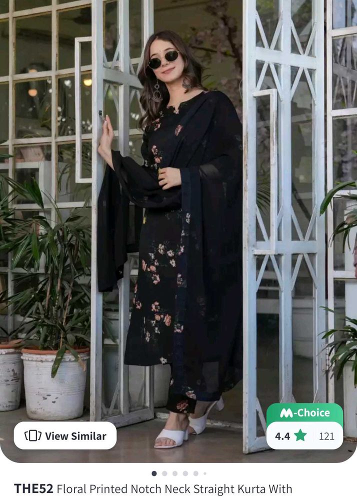 Black Kurta Set