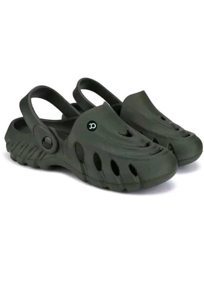 Men&#39;s Olive Clogs