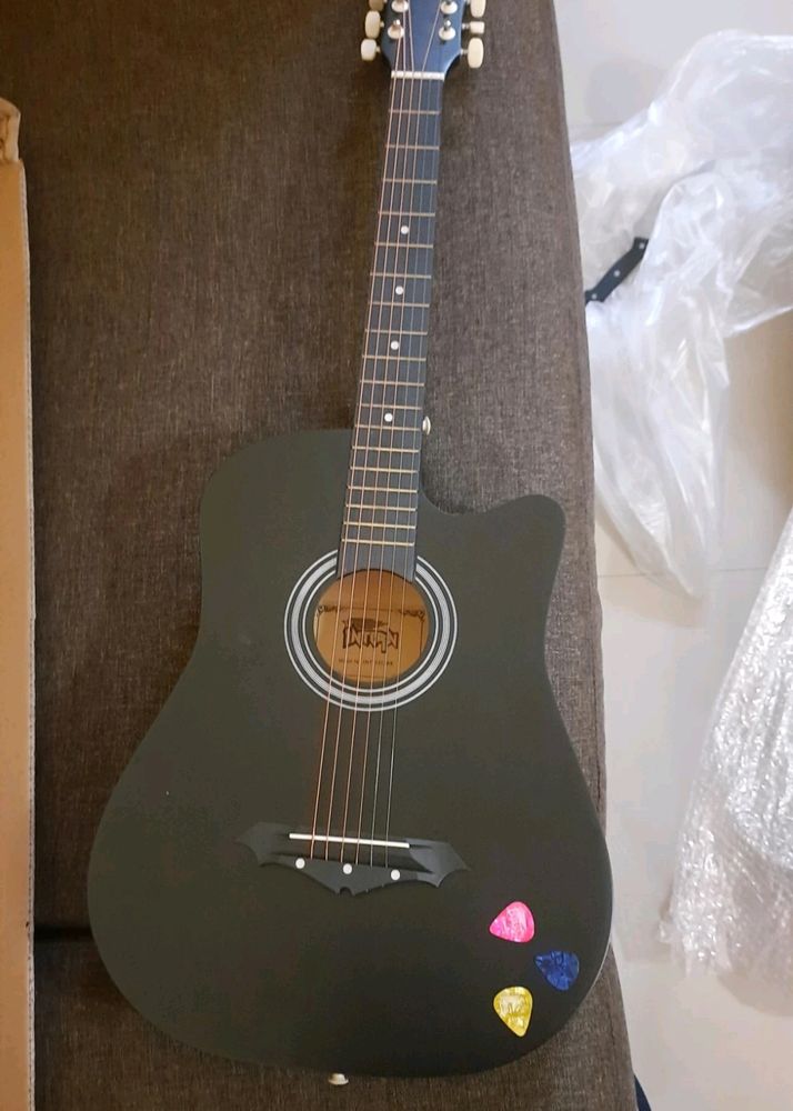 intern INT-38C-BK Acoustic Guitar Linden Wood Rose