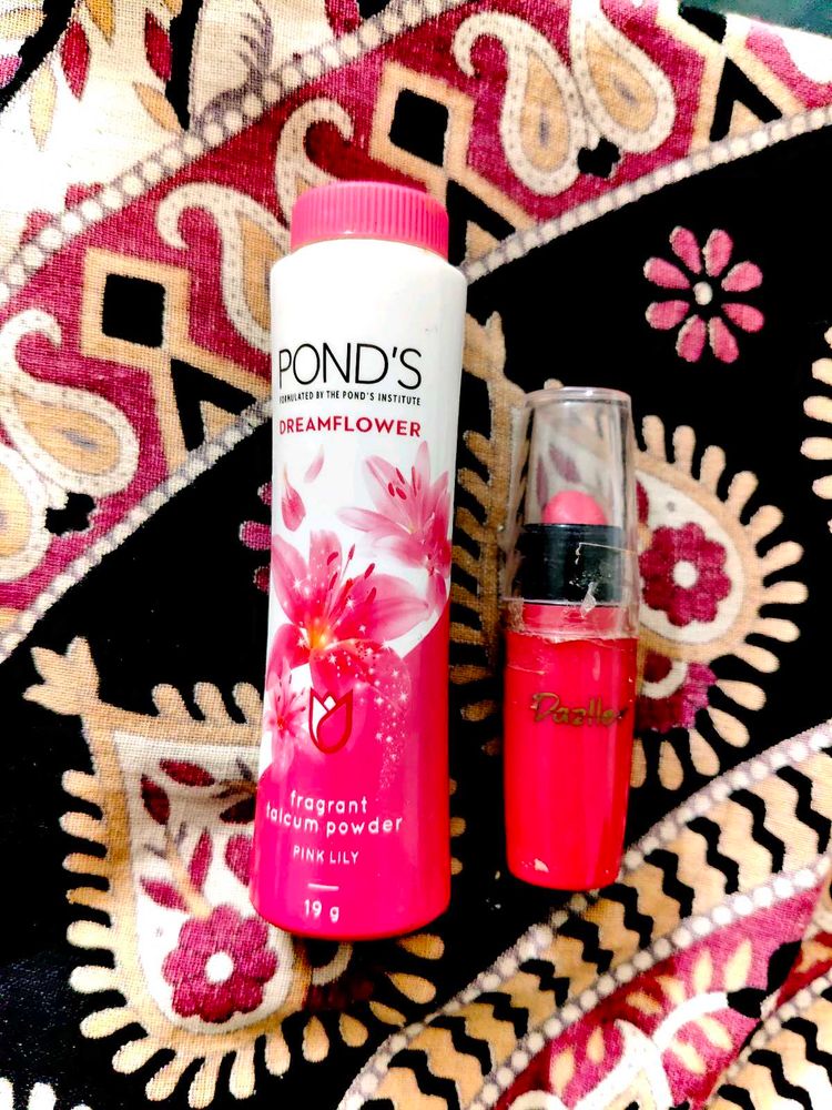 Pond's Powder &amp; Dazzler Pink Lipstick