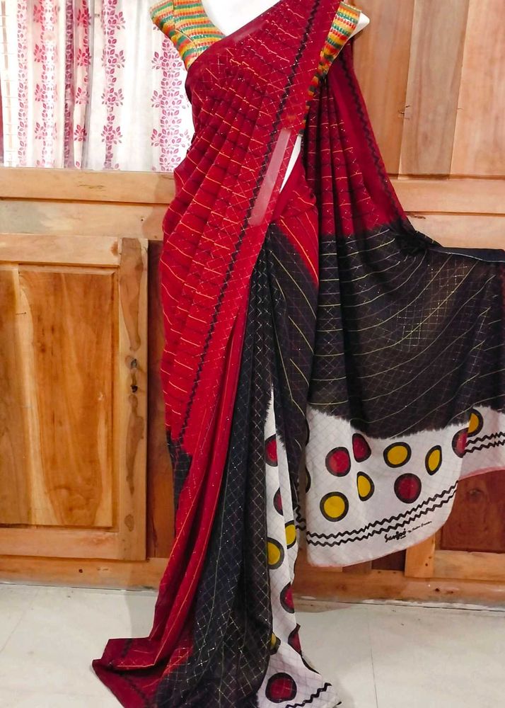Nice Saree With Blouse ❤️