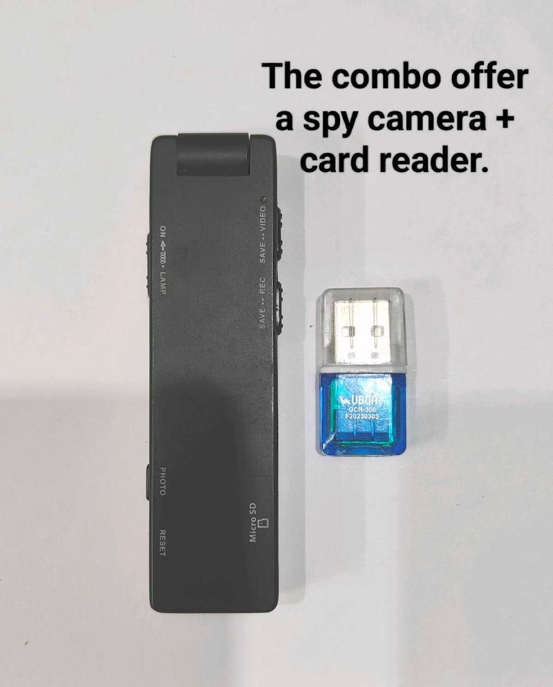 Mini Body Portable 1080p Camera &amp; Card Reader