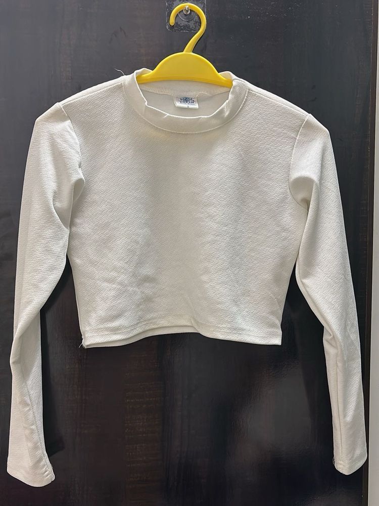 White Long Sleeve Top