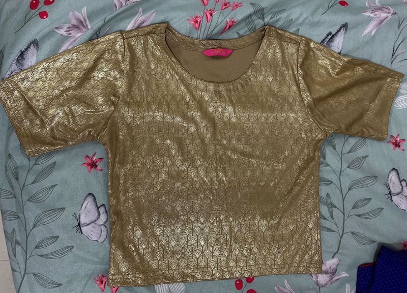 Golden Shimmer Top