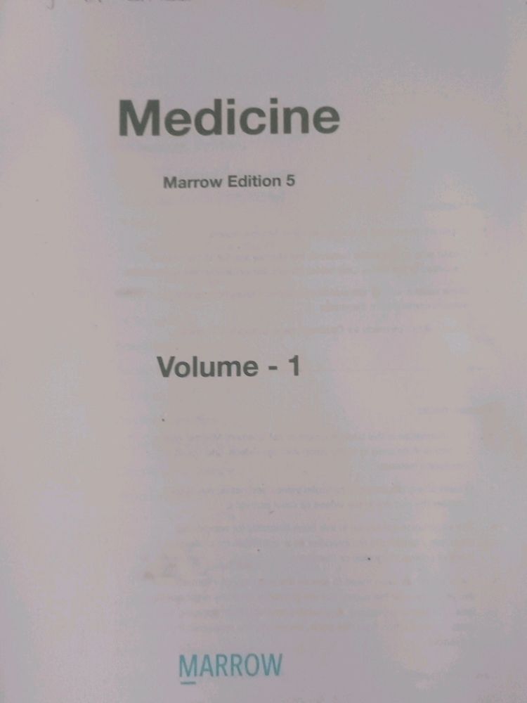 5th Edition Marrow Notes ( Medicine)