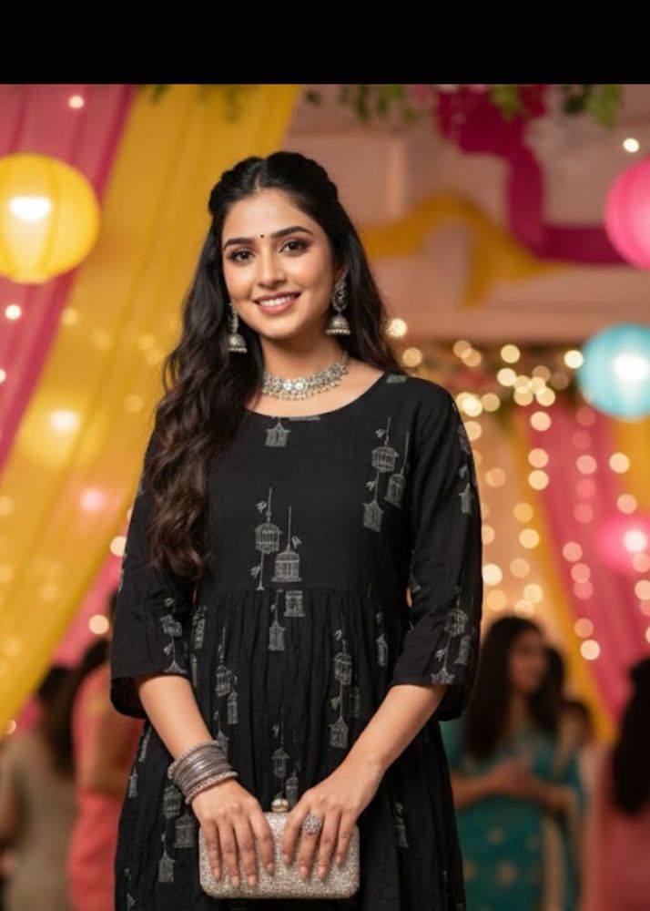 Combo Of 2  Printed Anarkali Kurti