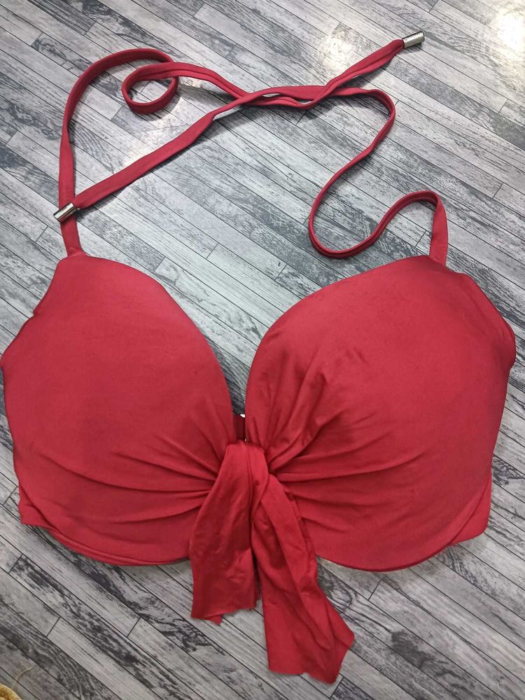 Red Bikini bra pedded 32F