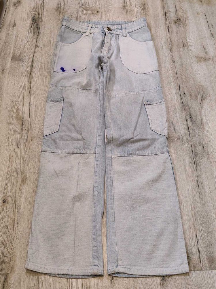 Sc9801 Tumex Cargo Bootcut Jeans Waist 26 Inches