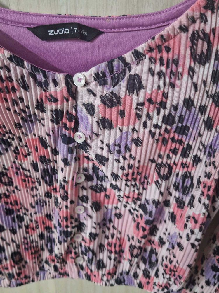 Cute Printed Girls Top