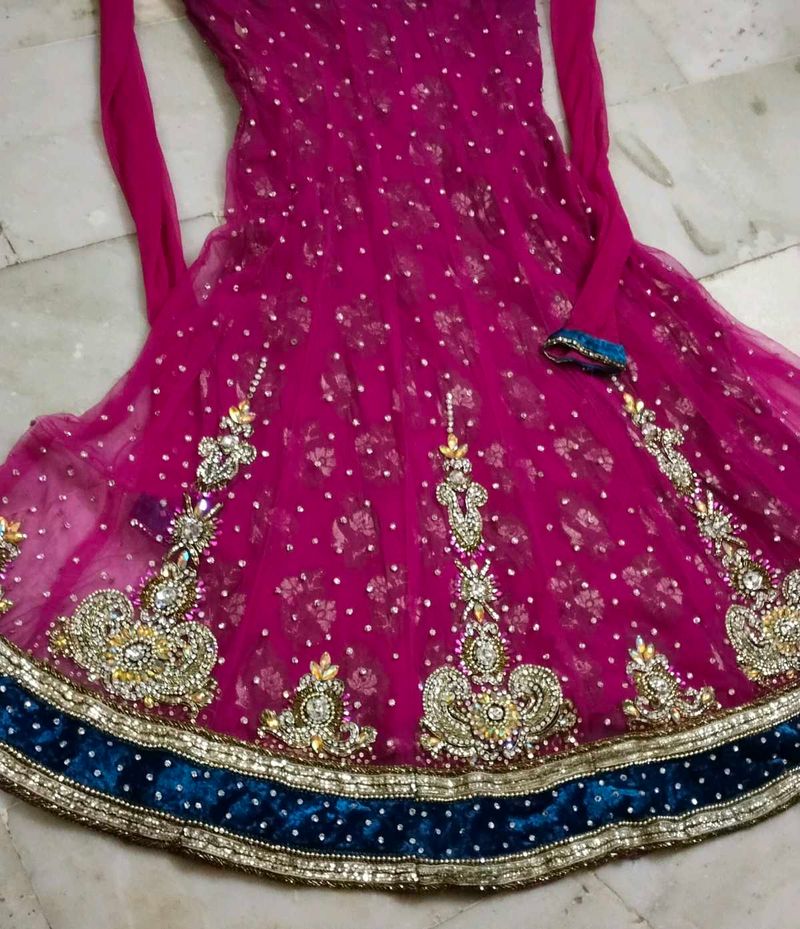 Dimond Work Anarkali Dress
