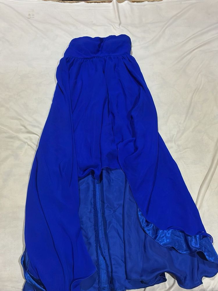 Royal Blue High-Low Dress