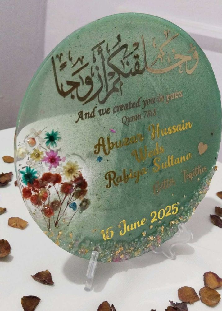 Customised Resin Wedding Frames