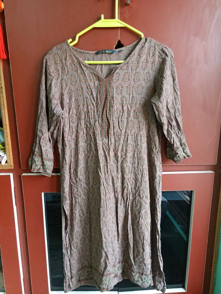 Avaasa Grey Kurta