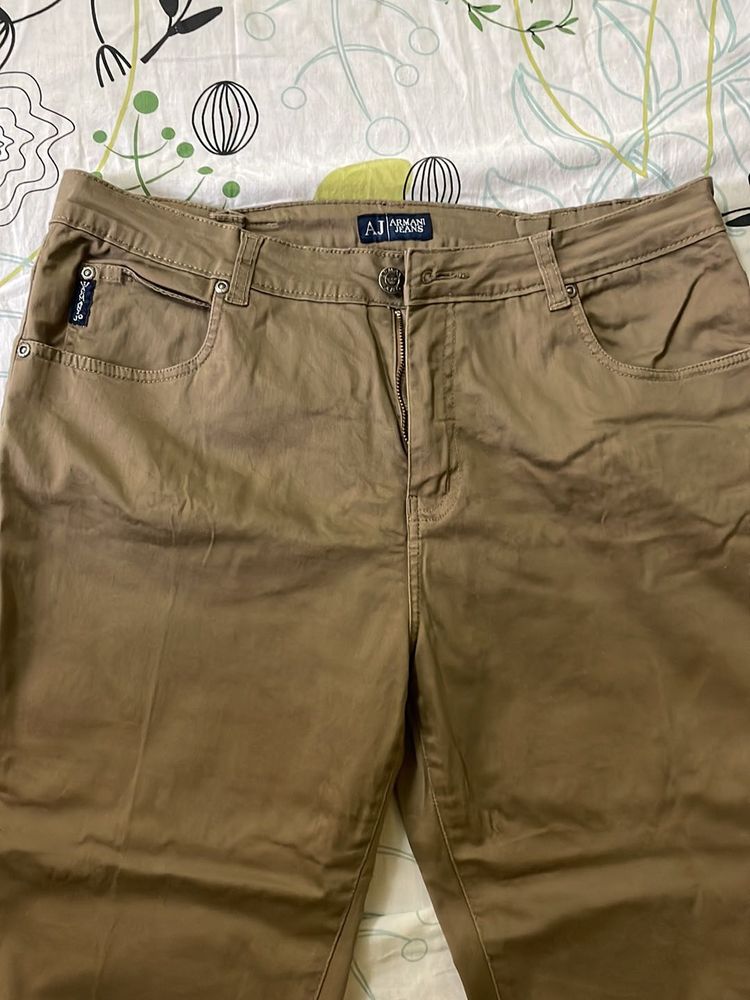 Ladies Trousers - 100% Cotton By Armani Jeans