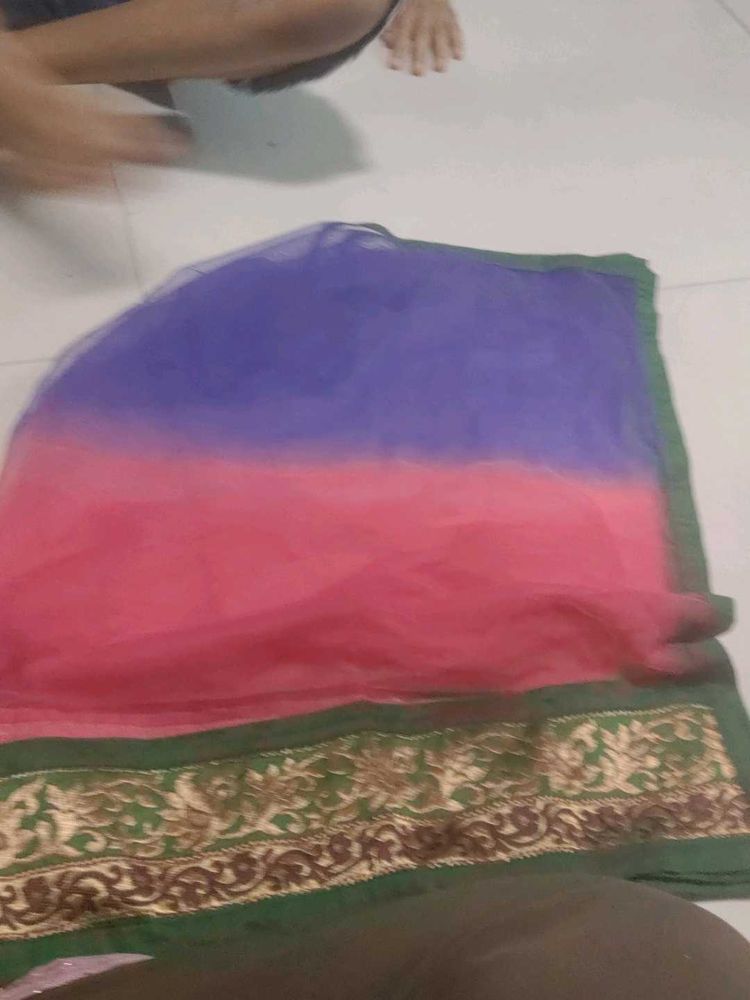 Pink &amp; Purple Dupatta