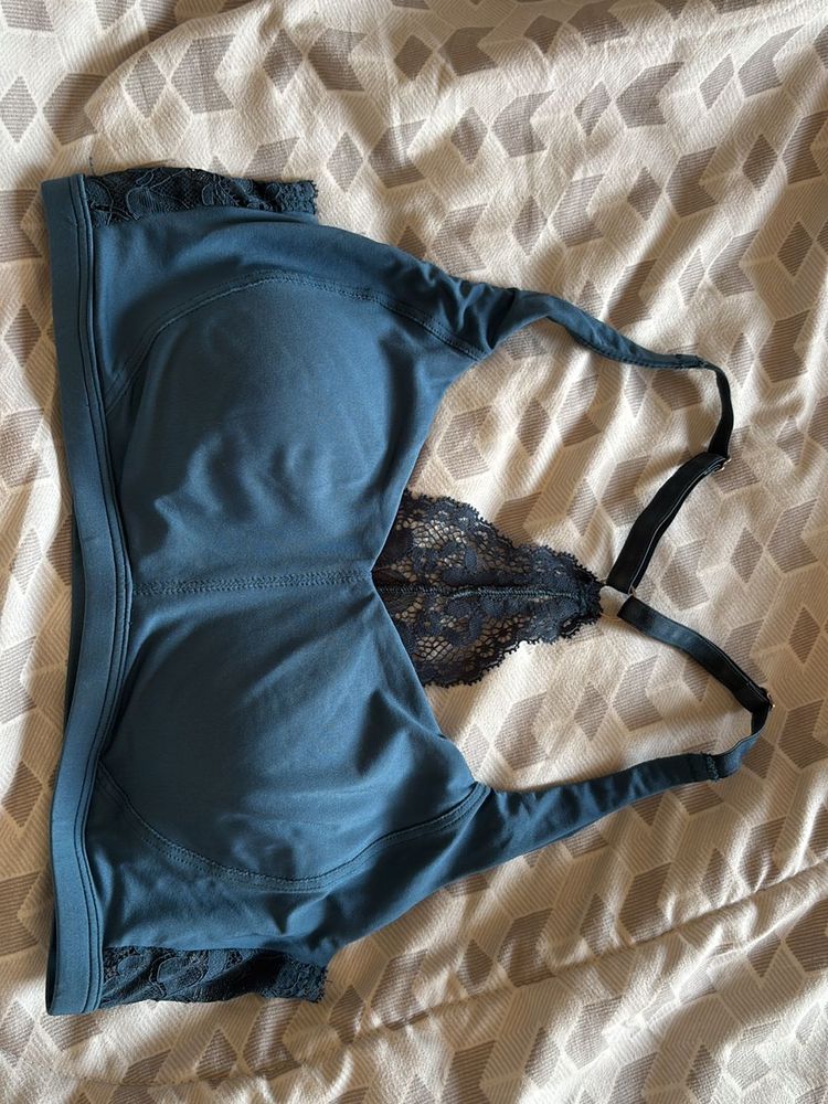 blue Lace Sports Bra