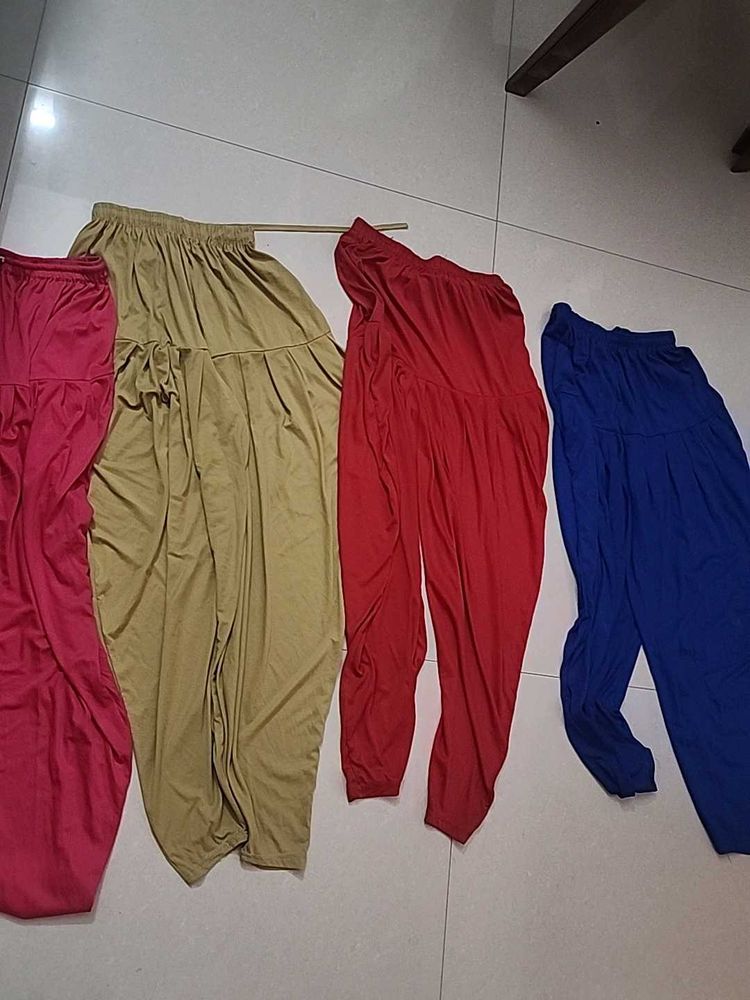 Combo Of 4 Patiala Pants