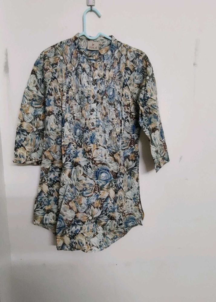 Zola Blue Multicolored Tunic