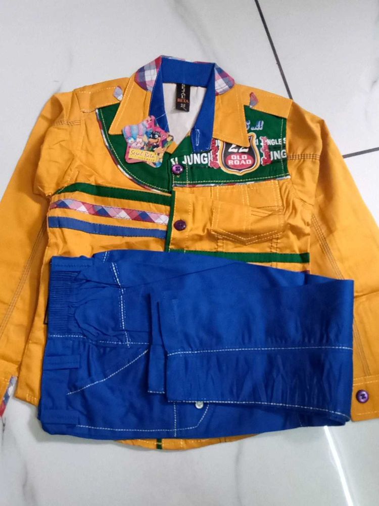 Toddler&#39;s Yellow &amp; Blue Outfit