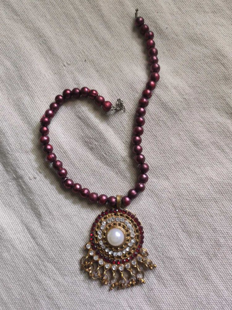 Statement Pearl &amp; Gemstone Necklace