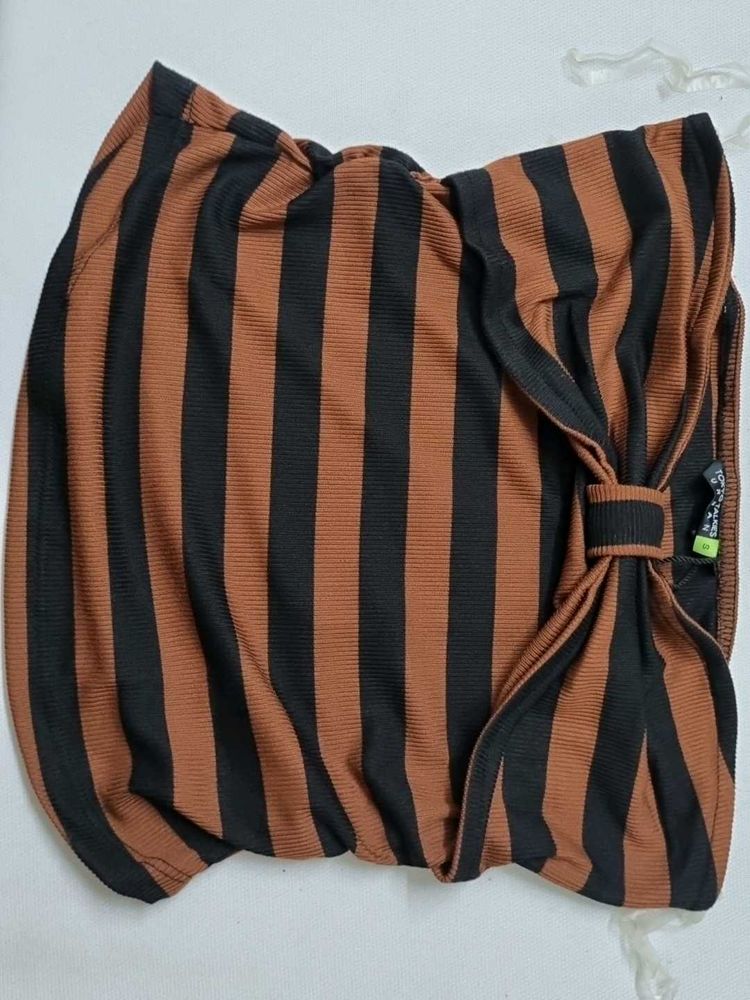 Striped Tie Crop Top