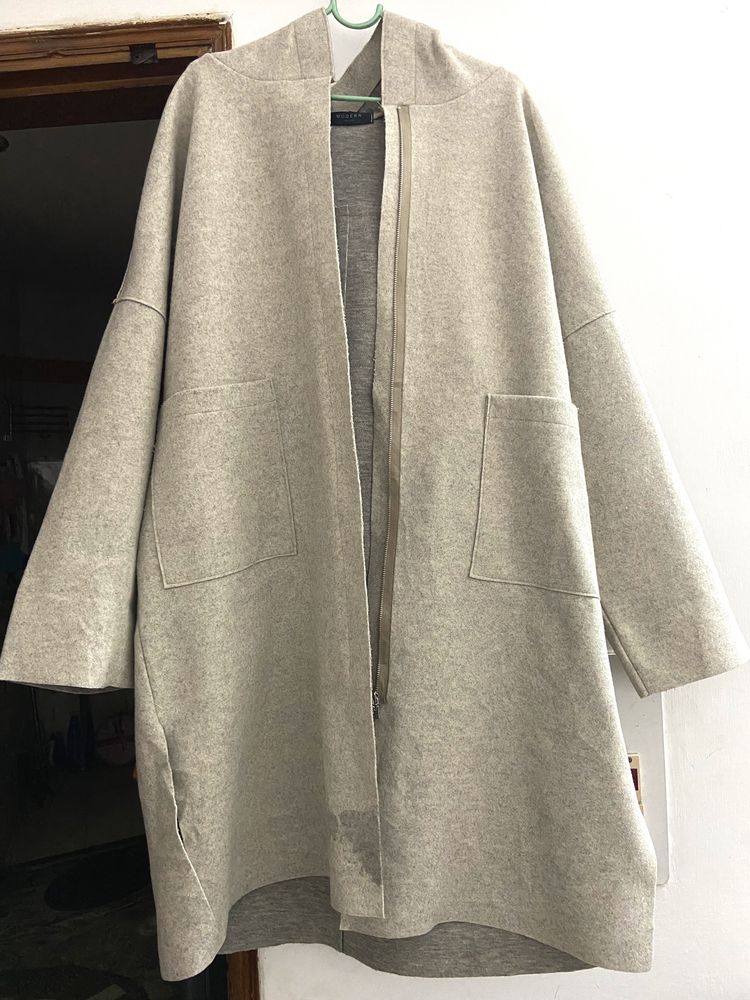 Korean Felt Unisex Hooded Overcoat