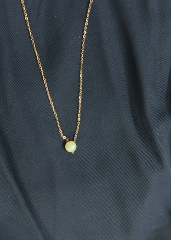 Rose Gold Pearl Pendant Chain