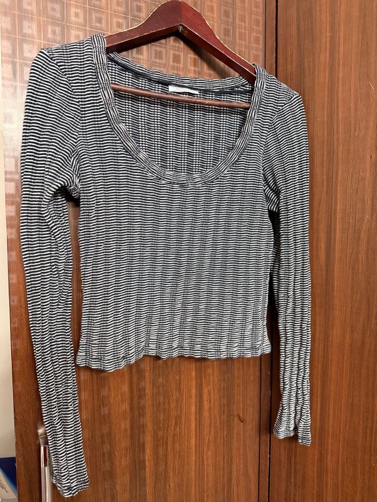 Striped Long Sleeve Top