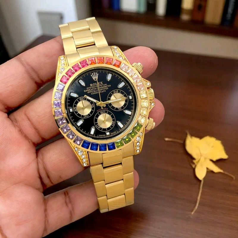 ROLEX RAINBOW DAYTONA MENS PREMIUM QUALITY WATCH