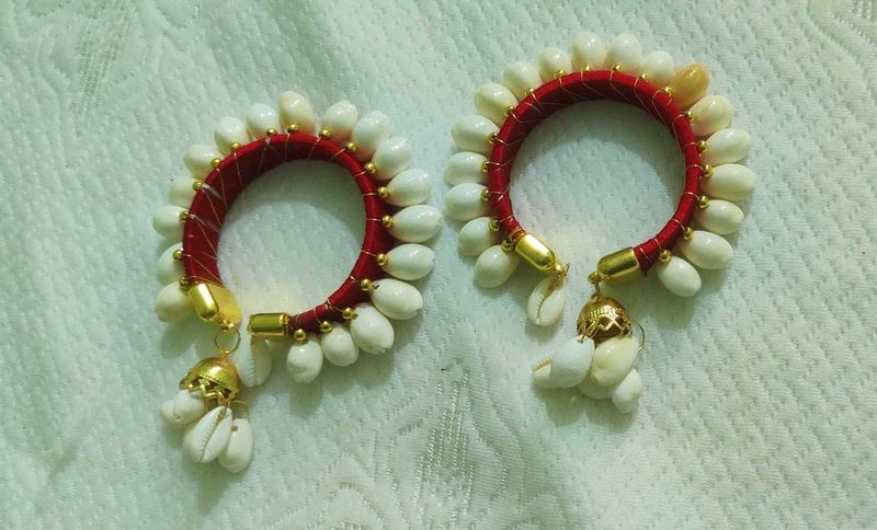 Seashell Jhumka Bangles