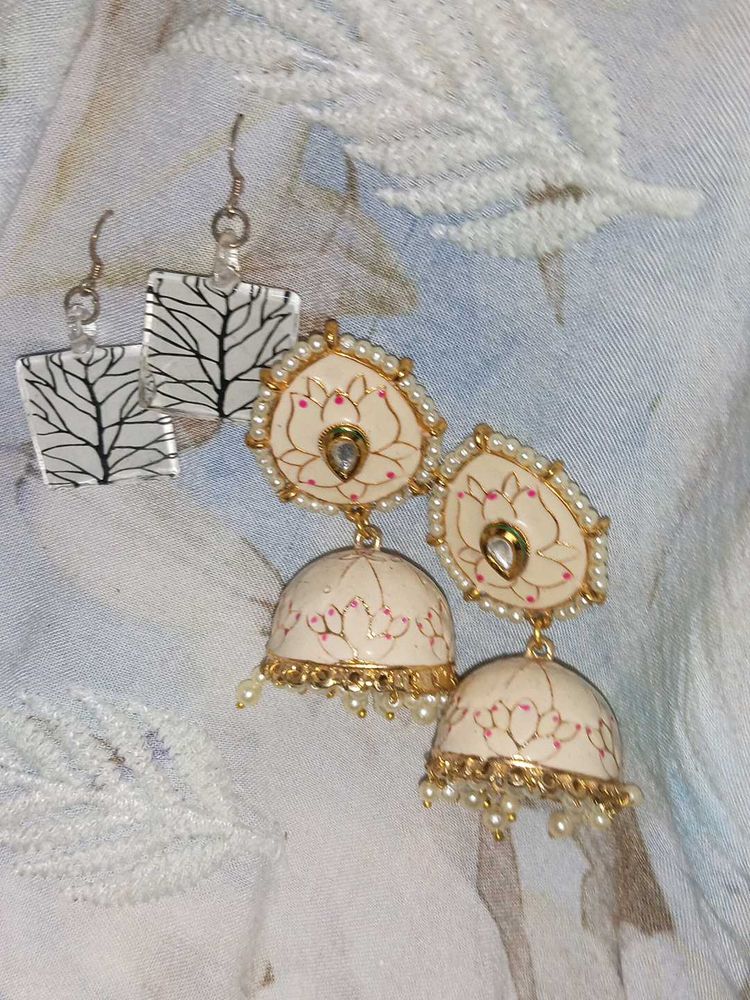 Earrings Jhumkas Set