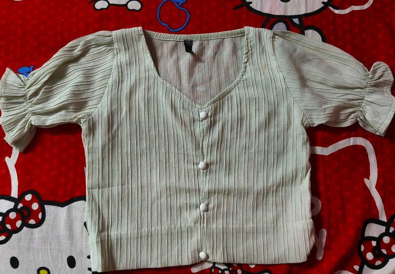 Cute Puff Sleeve Top