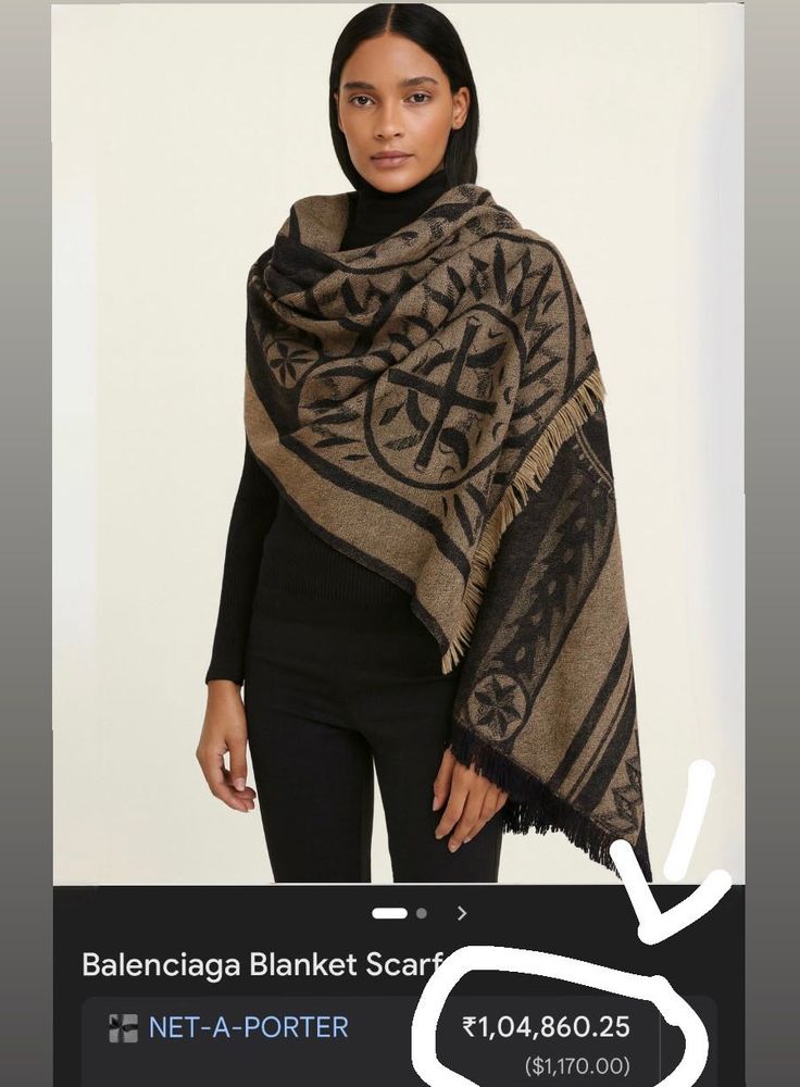 Balenciaga Printed Scarf