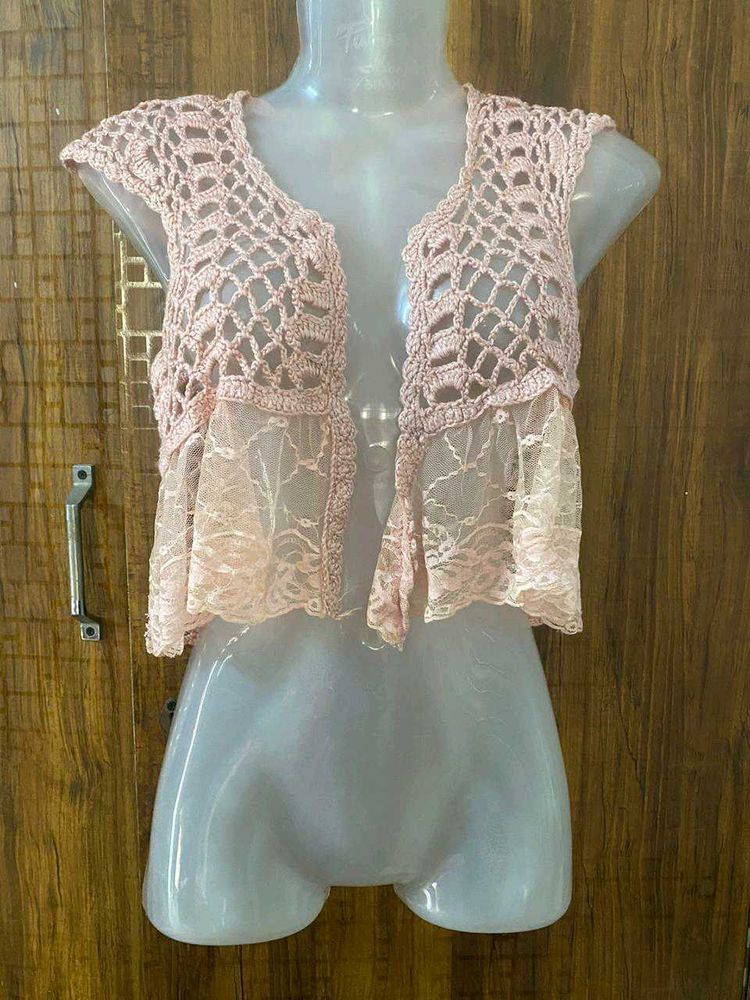 Pink  Crochette Jacket SALE🤑SALE