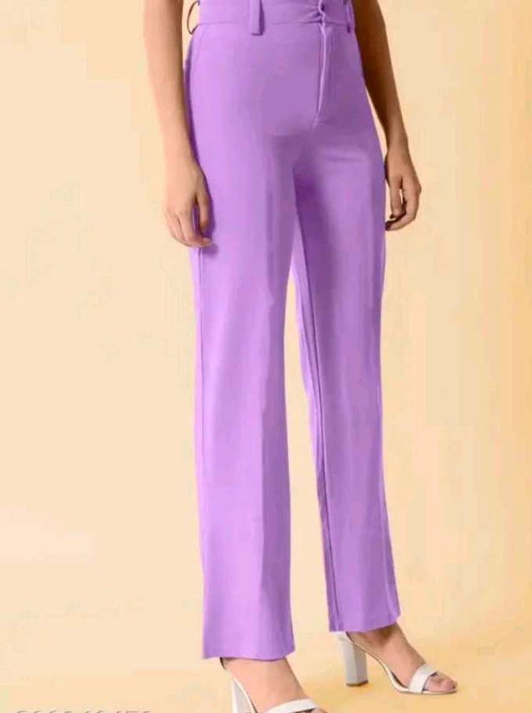 Classy Lavender Women Trouser