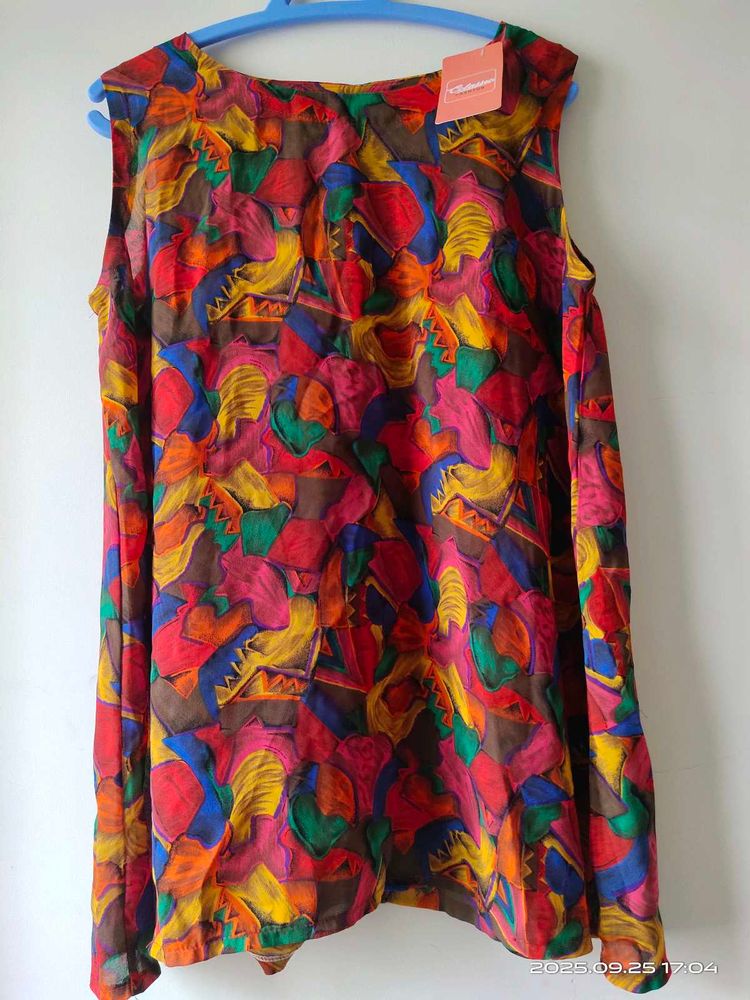 Colorful Print Top - XL - 42