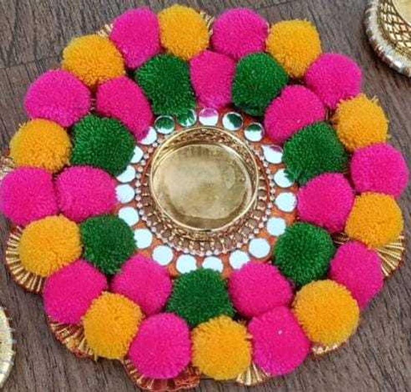 Decorative Diya Plate