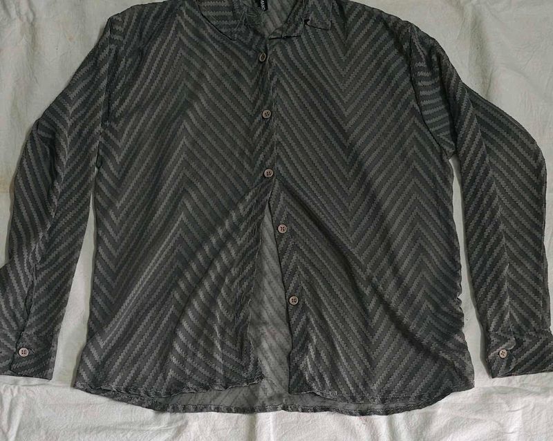 Grey Full Sleeves Shirt