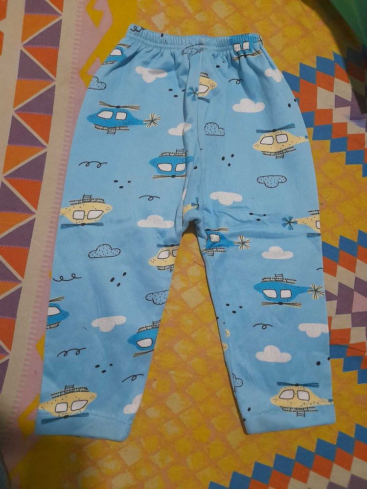 Cute Helicopter Print Pants