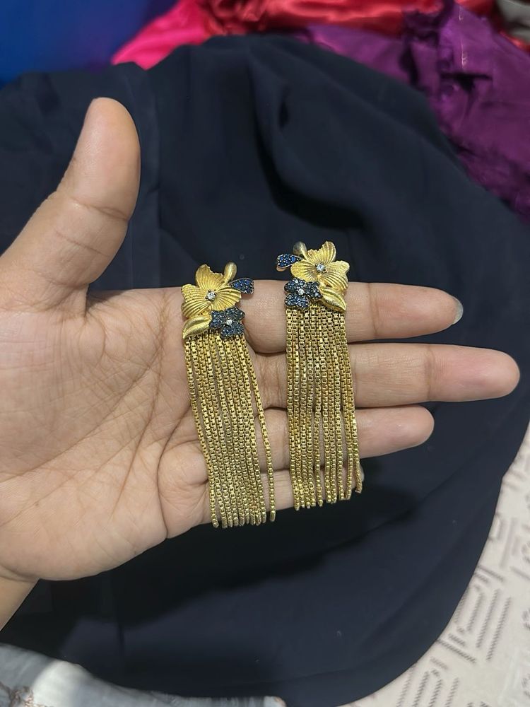Gold Tassel Earrings