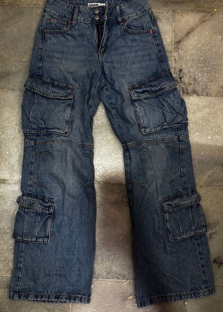 Garage Denim Cargo Pants