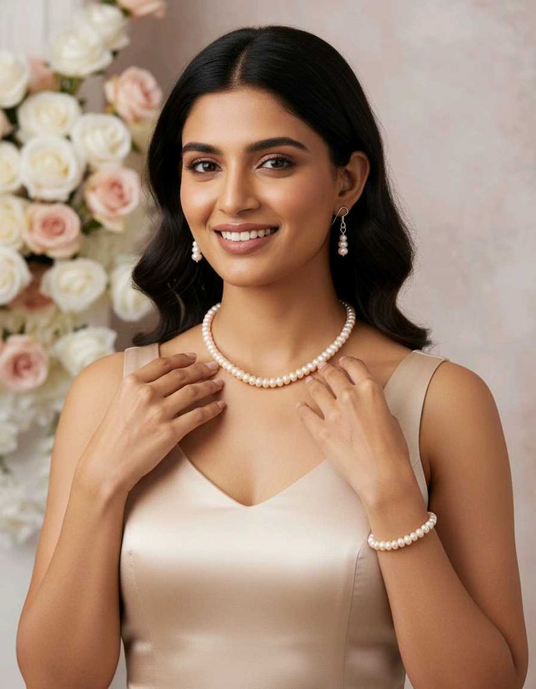 fresh water Elegant Pearl Jewellery Set