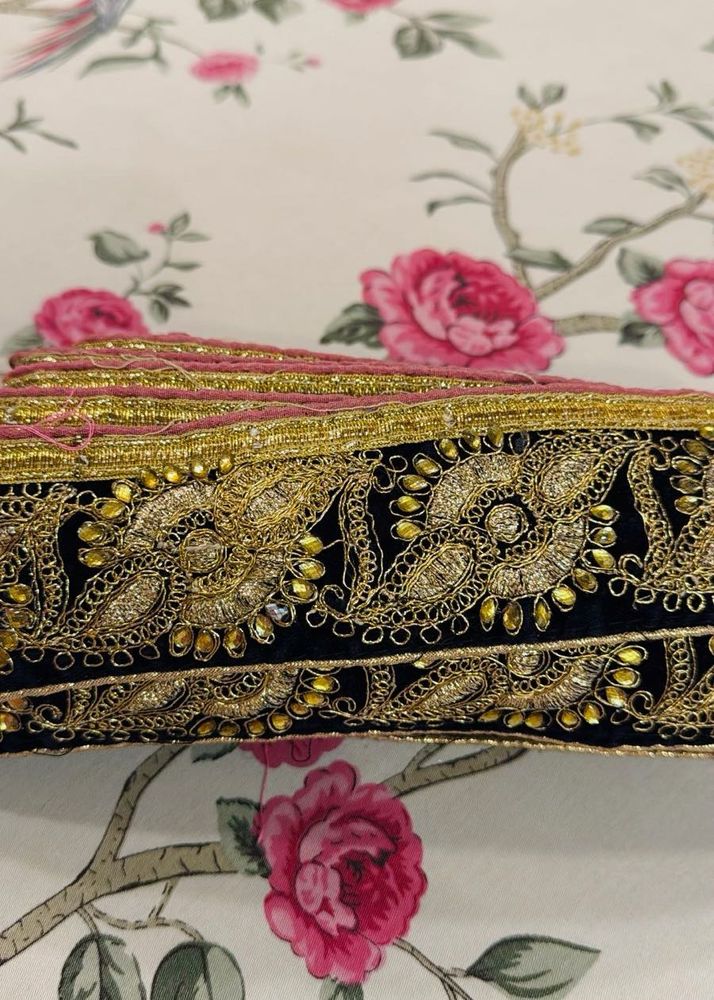 Embroidered Gota Patti Saree Lace