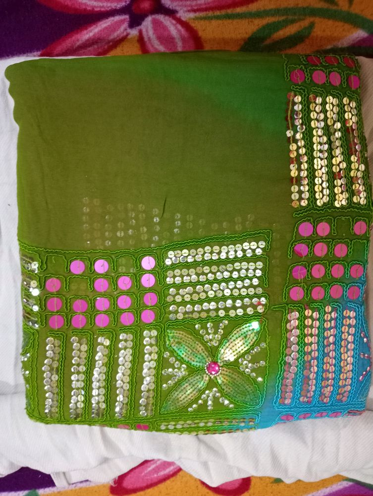 Party Heavy Saree Without Blouse