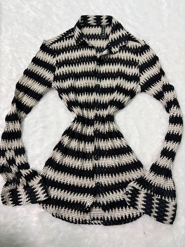 Patterned Long Sleeve Top🫶🏻