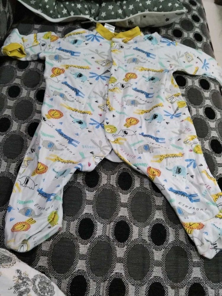 Cute Animal Print Baby Romper