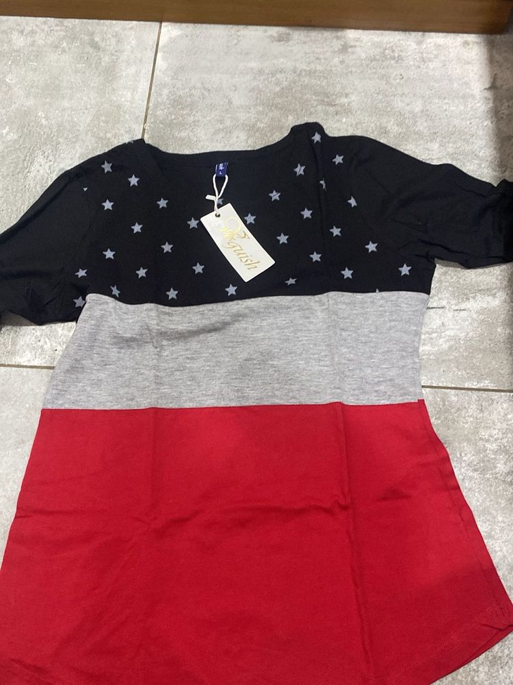 Stylish Star Print Top