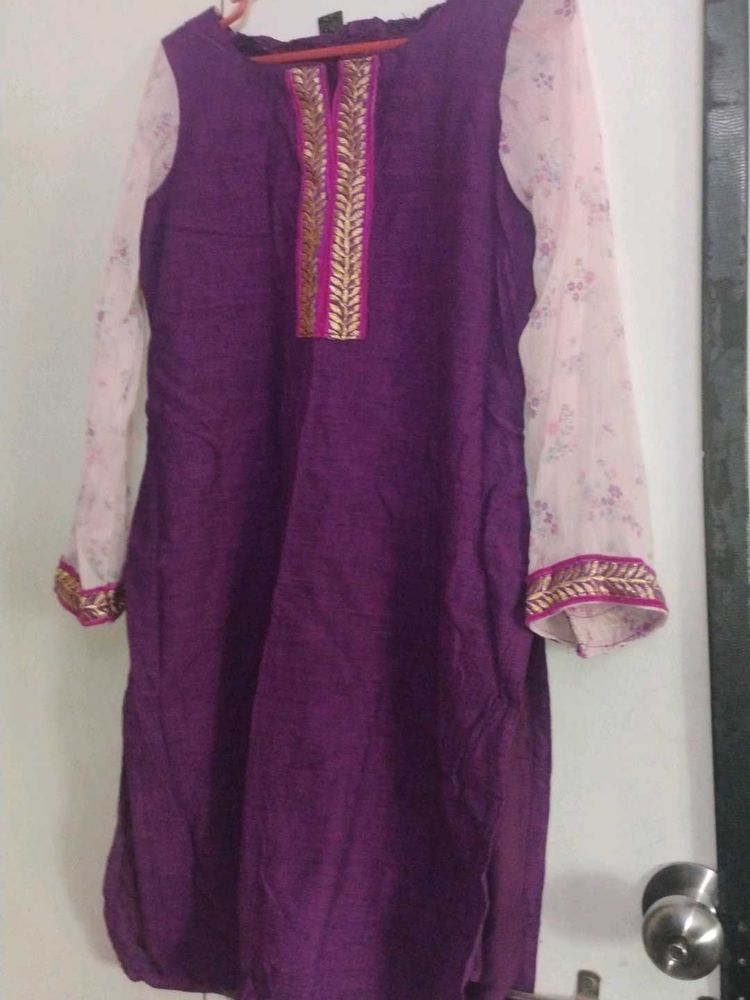 Purple Kurta
