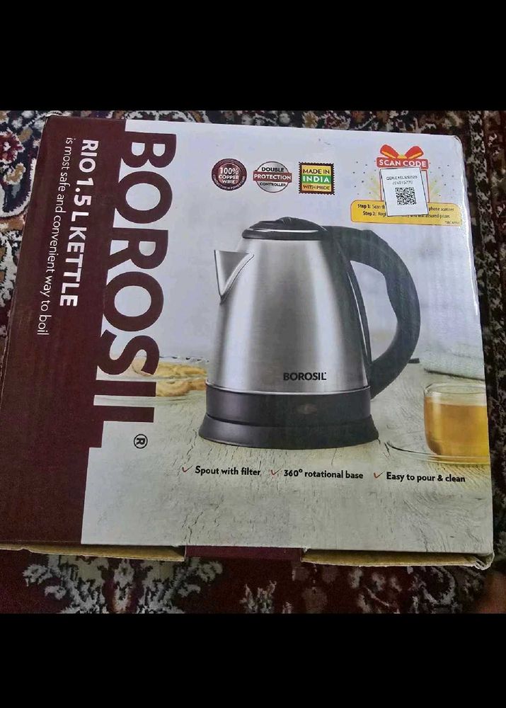 Borosil 1.5 L Kettle Brand New