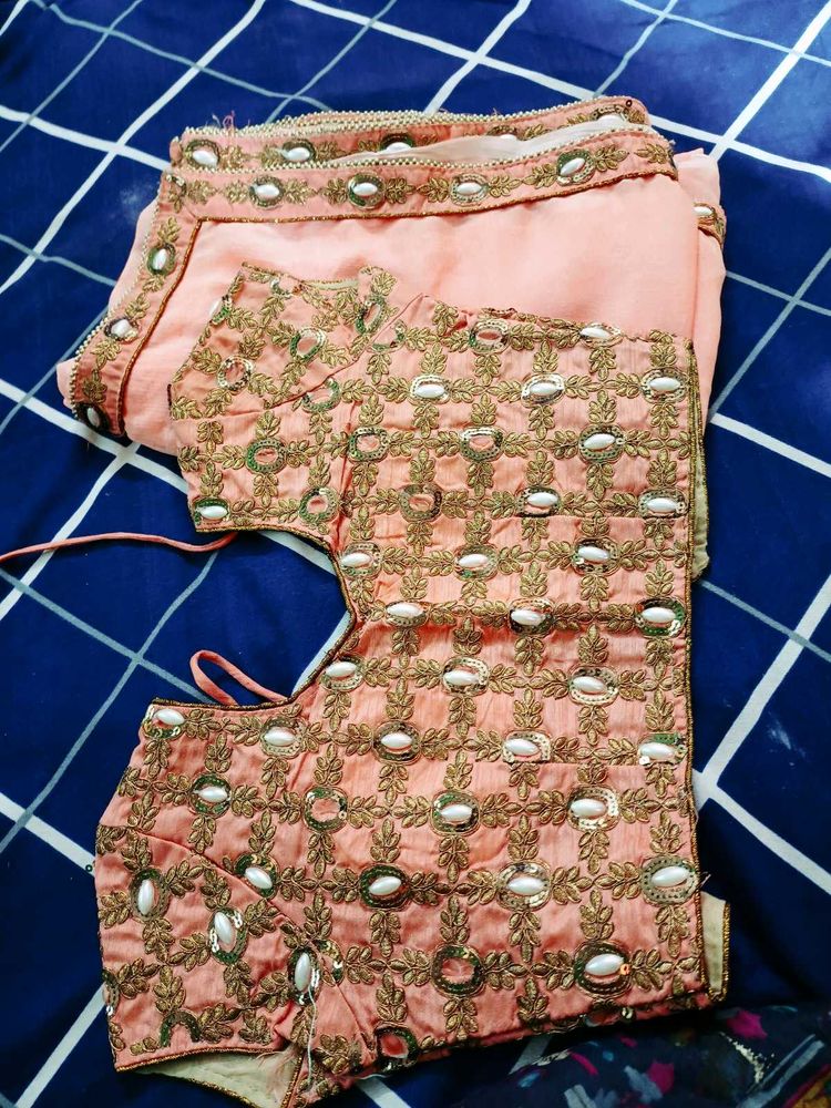 Saree With Stitch Blouse